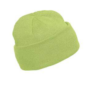 K-up KP031 - KNITTED TURNUP BEANIE Lime