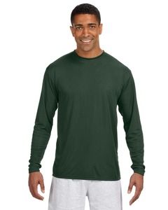 A4 N3165 - Long Sleeve Cooling Performance Crew Shirt Forest Green