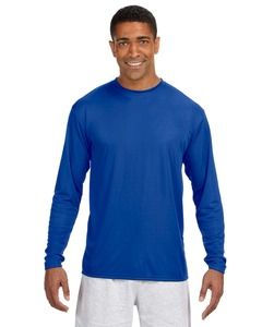 A4 N3165 - Long Sleeve Cooling Performance Crew Shirt Royal blue