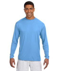 A4 N3165 - Long Sleeve Cooling Performance Crew Shirt Light Blue