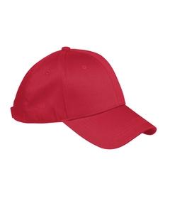 Big Accessories BX020 - 6-Panel Structured Twill Cap Red
