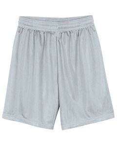 A4 N5255 - Men's 9" Inseam Micro Mesh Shorts Silver