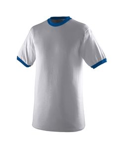 Augusta 710 - Ringer T-Shirt Athletic Hthr/Royal