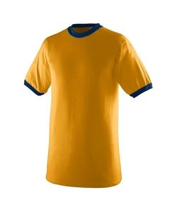 Augusta 710 - Ringer T-Shirt Oro / azul marino