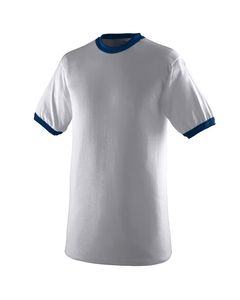 Augusta 710 - Ringer T-Shirt Athletic Hthr/Navy