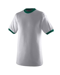 Augusta 710 - Ringer T-Shirt Athletic Hthr/Dk Green