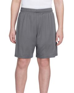A4 NB5244 - Youth 6" Inseam Cooling Performance Shorts Grafito