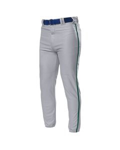 A4 NB6178 - Youth Pro Style Elastic Bottom Baseball Pants Grey/Forest