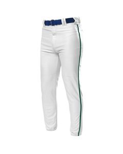 A4 NB6178 - Youth Pro Style Elastic Bottom Baseball Pants White/Forest