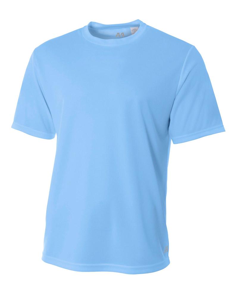 A4 N3252 - Men's Shorts Sleeve Crew Birds Eye Mesh T-Shirt