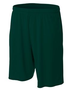 A4 N5338 - Men's 9" Inseam Pocketed Performance Shorts Forest