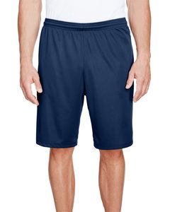 A4 N5338 - Men's 9" Inseam Pocketed Performance Shorts Navy