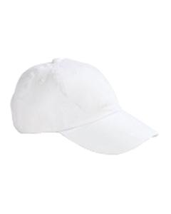 Big Accessories BX001 - 6-Panel Brushed Twill Unstructured Cap White