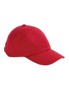 Big Accessories BX001 - 6-Panel Brushed Twill Unstructured Cap Red