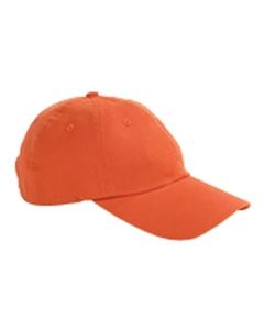 Big Accessories BX001 - 6-Panel Brushed Twill Unstructured Cap Tangerine