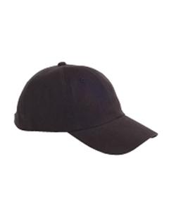 Big Accessories BX001 - 6-Panel Brushed Twill Unstructured Cap Black