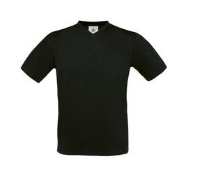 B&C BC163 - Exact T-Shirt Gola Em V Preto