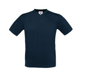 B&C BC163 - T-Shirt Exact  con scollo a V Blu navy