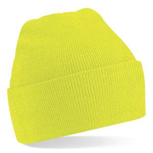 Beechfield BF045 - Beanie with Flap Fluorescent Yellow