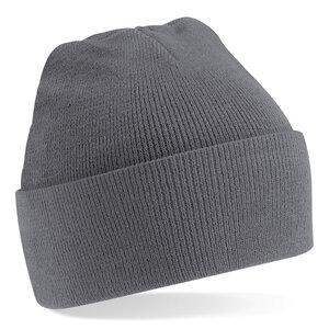 Beechfield BF045 - Beanie with Flap Graphite Grey