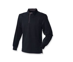 Front row FR043 - Super soft long sleeve rugby shirt Black