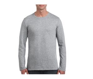 Gildan GN644 - Softstyle Adult T-Shirt Met Lange Mouw Sport Grey