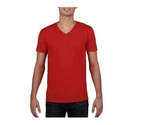 Gildan GN646 - Maglietta Uomo Collo a V Rosso