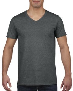 Gildan GN646 - Softstyle™ v-hals t-shirt Dark Heather