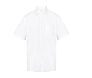 Henbury HY515 - Short sleeve classic Oxford shirt White