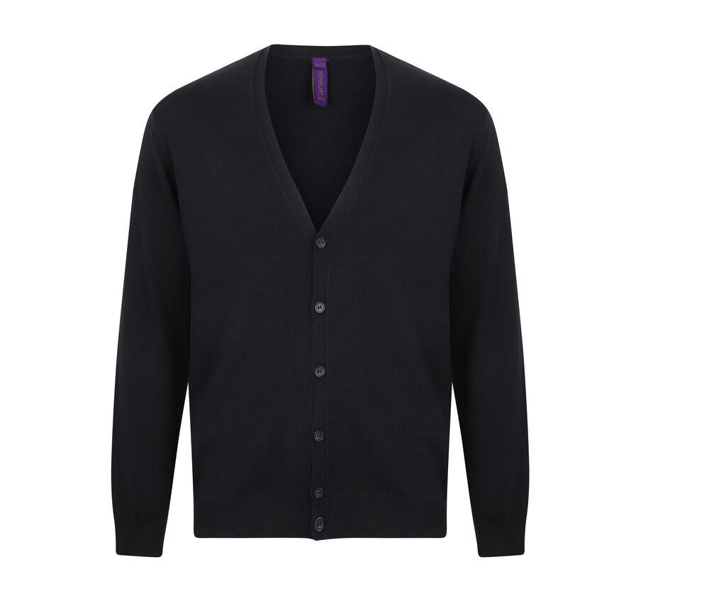Henbury HY722 - Men's v button cardigan