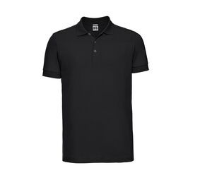Russell JZ566 - Men's Stretch Polo Black