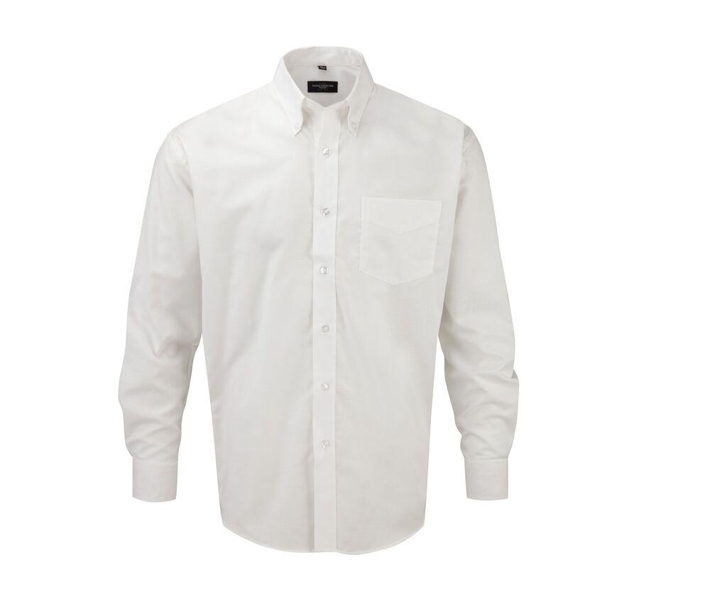 Russell Collection JZ932 - Camisa manga Larga Easy Care Oxford