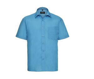 Russell Collection JZ935 - Mens Short Sleeve Polycotton Easy Care Poplin Shirt