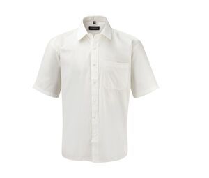 Russell Collection JZ937 - Cotton Poplin Shirt White