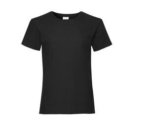 Fruit of the Loom SC229 - Girls valueweight tee Black