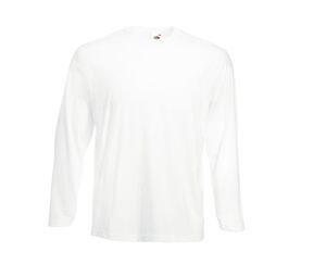 Fruit of the Loom SC233 - Valueweight Long Sleeve T (61-038-0) White