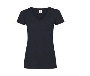 Fruit of the Loom SC601 - T-Shirt Mulher Valueweight Gola V Deep Navy