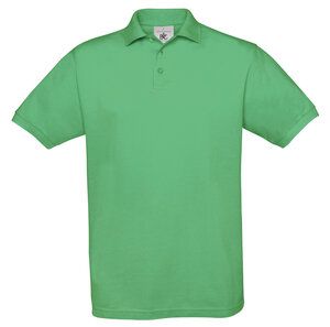 B&C BC410 - Camisa polo masculina de algodão açafrão Verde dos prados