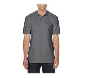 Gildan GN858 - Men's Premium Pique Cotton Polo Shirt Charcoal
