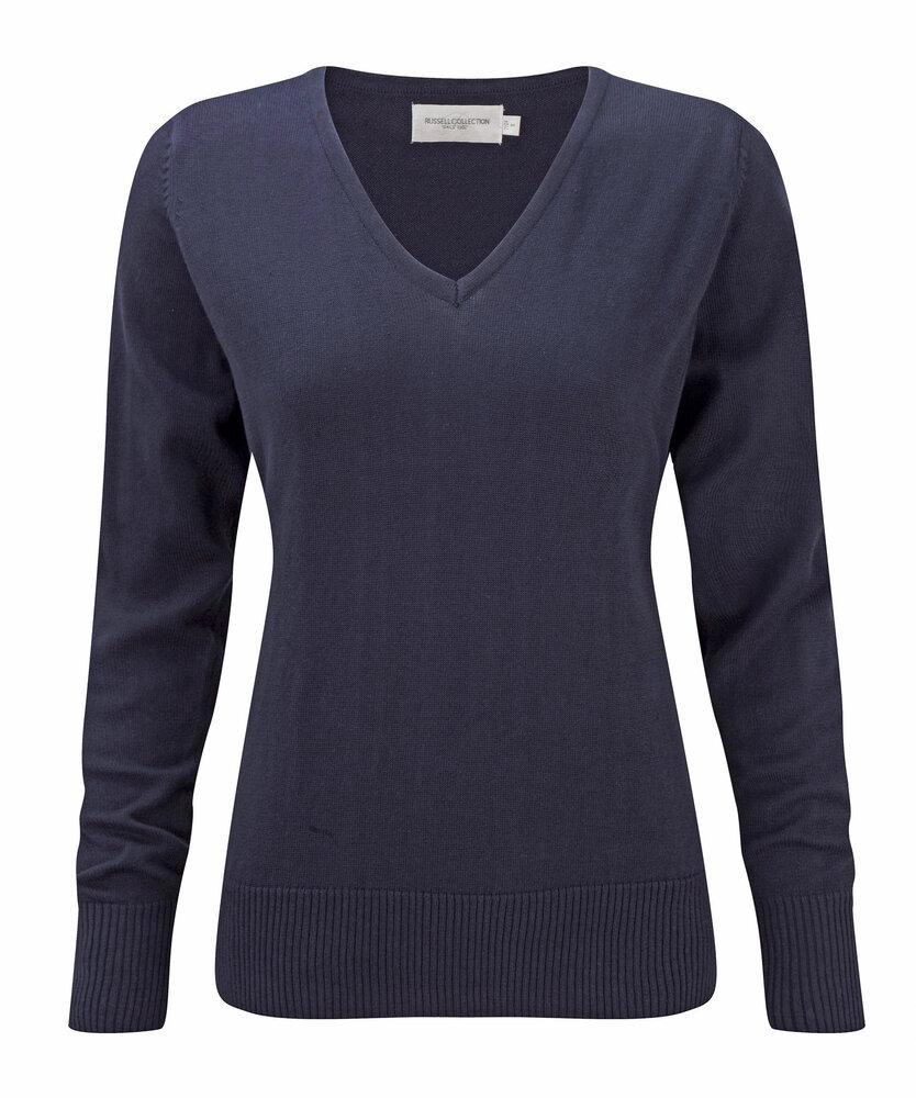 Russell Collection JZ10F - Ladies' V-Neck Pullover