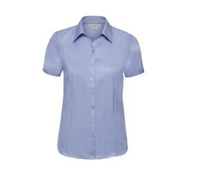 Russell Collection JZ62F - Camisa Clásica Manga Larga Easy Care Oxford