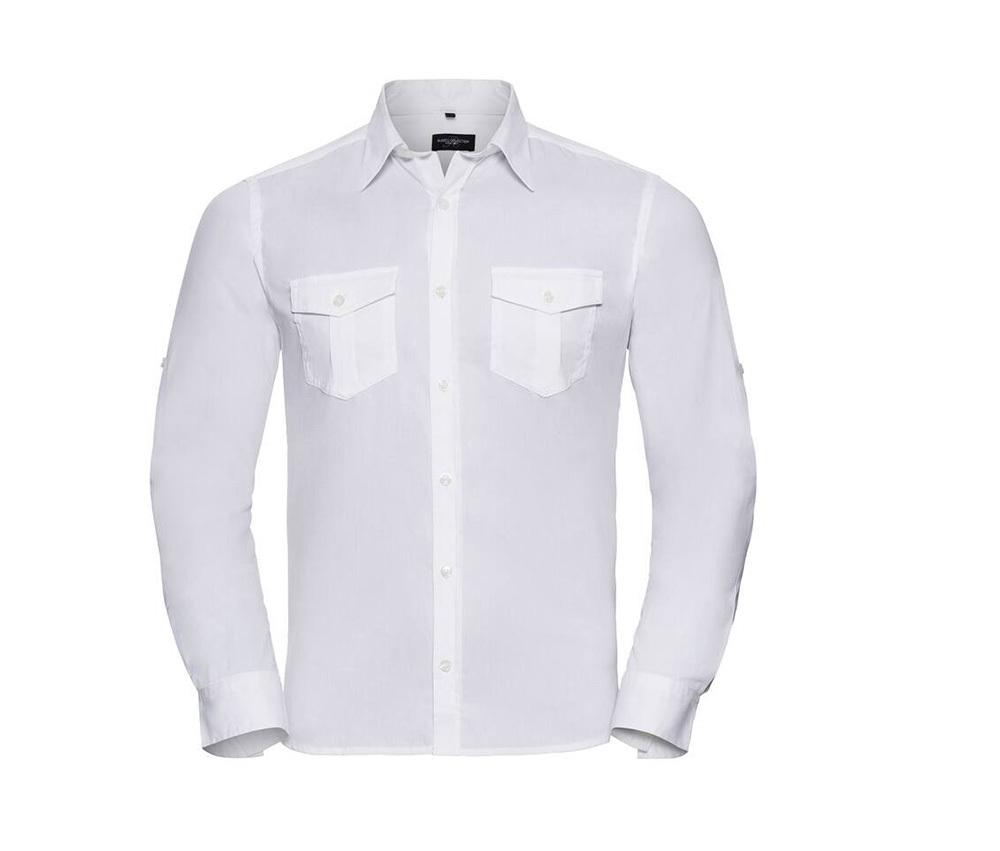 Russell Collection JZ918 - Men's Roll Sleeve Shirt - Long Sleeve