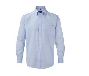 Russell Collection JZ956 - Camisa De Homem - Manga Comprida Ultimate Non-Iron Bright Sky