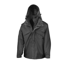 Result RS068 - 3-In-I Zip And Clip Jacket Black