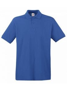 Fruit of the Loom SC385 - Men's Premium 100% Cotton Polo Shirt Royal Blue