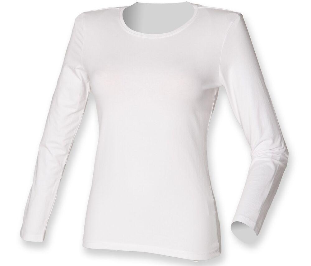 Skinnifit SK124 - Czuj się dobrze- kobieca koszulka z długim rękawem