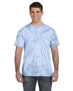 Tie-Dye CD101 - Adult 5.4 oz., 100% Cotton Spider Tie Dye T-shirt Spider Baby Blue