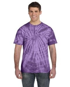 Tie-Dye CD101 - Adult 5.4 oz., 100% Cotton Spider Tie Dye T-shirt Spider Purple