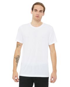 Bella+Canvas 3413C - Unisex Triblend Short-Sleeve T-Shirt Solid White Triblend