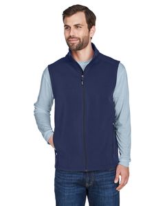 Ash CityCore 365 CE701 - Men's Cruise Two-Layer Fleece Bonded Soft Shell Vest Classic Navy